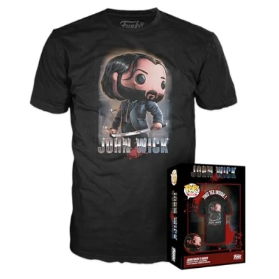 Afbeelding van Funko Boxed Tee: John Wick 3 Medium T shirt Kleding Idee met korte mouwen voor volwassenen, mannen en vrouwen Officiële producten