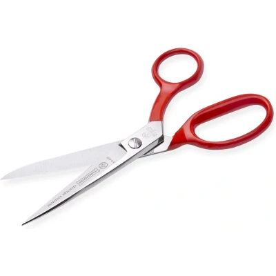 Afbeelding van Mundial Professionele Stofschaar 15 cm RVS Rood Gelakt met Microvertanding