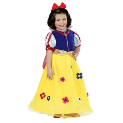 Afbeelding van Widmann Sneeuwwitje Kostuum Sprookjesboek Prinses Met Bloemen Meisje Blauw, Geel Maat 98 Carnavalskleding Verkleedkleding