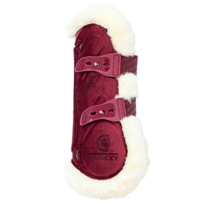Afbeelding van Kentucky Peesbeschermers Bamboo Elastic Velvet Vegan Bont Bordeaux L