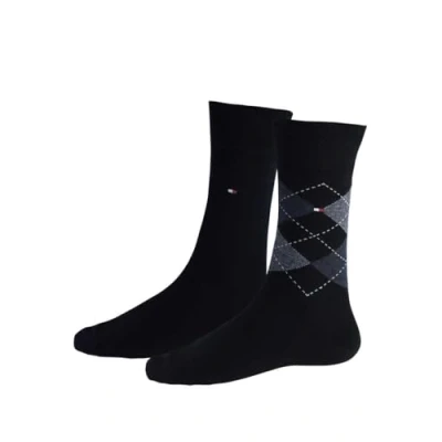Afbeelding van Tommy Hilfiger MEN SOCK 2 PACK Sokken, Heren, Maat: 47 49, Black