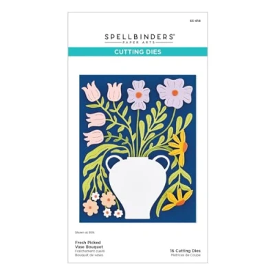 Afbeelding van Spellbinders Fresh Picked Vase Bouquet Etched Dies (S5 618)