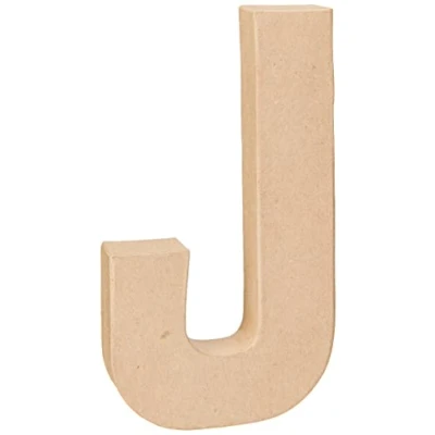Afbeelding van Letter, groot, J, h: 20,5 cm, b: 11,5 1stuk, dikte 2,5 cm