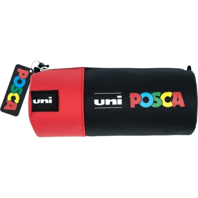 Afbeelding van Uni Ball posca tekenetui voor stiften en pennen Rood / Zwart