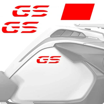 Afbeelding van 2 stuks stickers compatibel met motorrad R 1200 1250 GS Adventure LC tankflanken (neonrood)