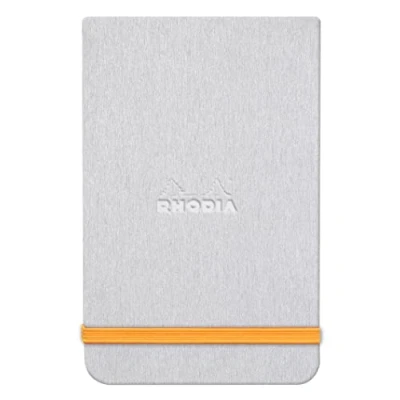 Afbeelding van Rhodia, Notitieboekje + schrijfblok, Notitieboekjes en schriften Rho (A6, Speciale groeven, Hardcover)