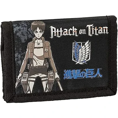 Afbeelding van Comix Anime Portemonnee, Attack on the Titan 17,5 x 9 cm Polyester