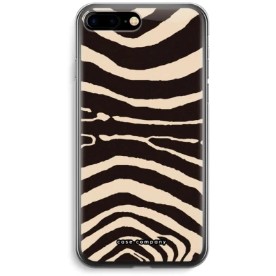 Afbeelding van Case Company® hoesje geschikt voor iPhone 7 PLUS Arizona Zebra Soft Cover Telefoonhoesje Bescherming aan alle Kanten en Schermrand