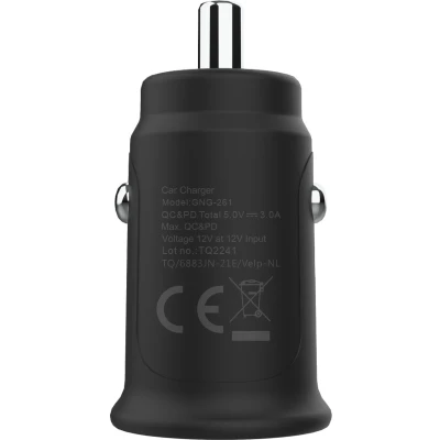 Afbeelding van Grab &#039;N Go Dual USB C Snelle Autolader 30W Zwart