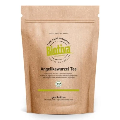 Afbeelding van Angelica Archanlica Bio engelwortel thee 100 g gevuld en gecontroleerd in Duitsland (DE ÖKO 005)