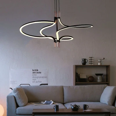 Afbeelding van V TAC VT 7980 Designer plafondlampen hanglampen IP20 Goud+Zwart 30 Watt 3350 Lumen 3000K