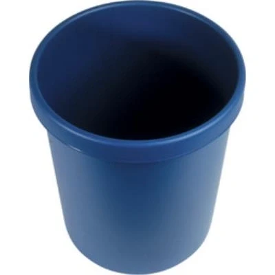 Image de helit Corbeille à papier en plastique, rond, 45 litres, Rouge