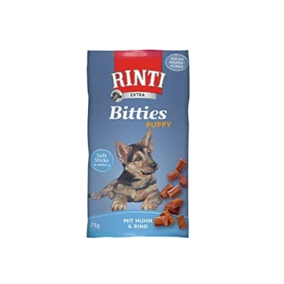 Afbeelding van 2x75g Extra Puppy Bitties Kip &amp; Rund RINTI Hondensnacks