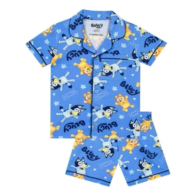 Afbeelding van Bluey Zomerpyjama&#039;s voor jongens Pyjama&#039;s Bingo Pyjamasets, Blauw, 6 7 jaar