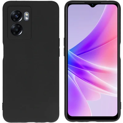 Afbeelding van iMoshion Hoesje Siliconen Geschikt voor Oppo A77 Color Backcover Zwart