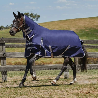 Image de Weatherbeeta Med Turnout Plus Combo Neck Comfi 220g Navy 135/185