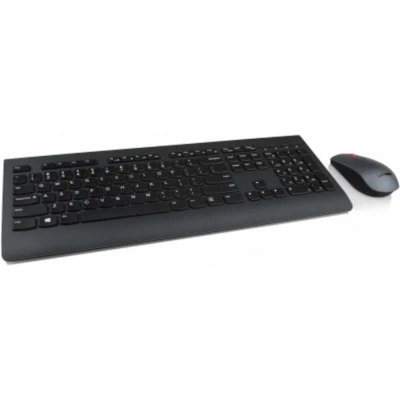 Afbeelding van Lenovo Professional RF draadloos toetsenbord Belgisch Azerty Brits Engels Zwart