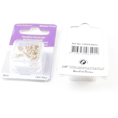 Afbeelding van Knijpkraal rond goudkleur 2,5MM 100 ST 12024 0032