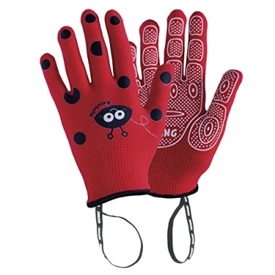 Afbeelding van ROSTAING ANABEL tuinhandschoenen voor kinderen, een paar en knutselen, kleine delicate handen de veiligheid van je rood