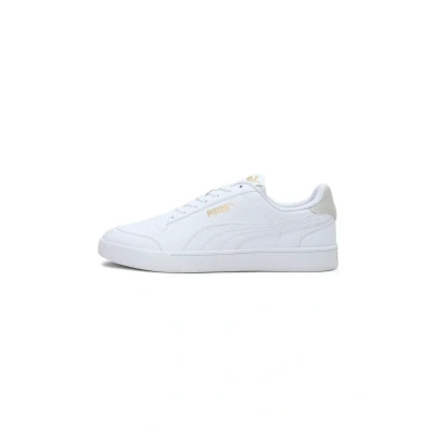 Afbeelding van Puma Shuffle Unisex Sneakers laag, Maat: 45, White team gold Leer