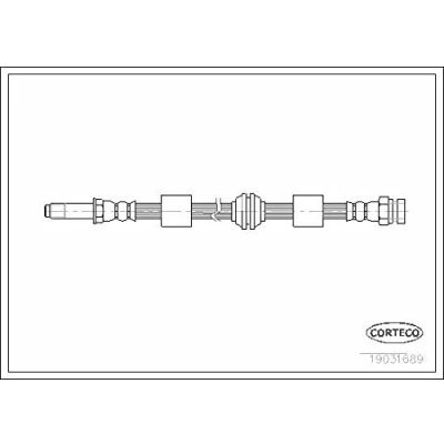 Afbeelding van CORTECO 19031689 Remslang Vooras 499 FORD: Galaxy Mk1 MPV