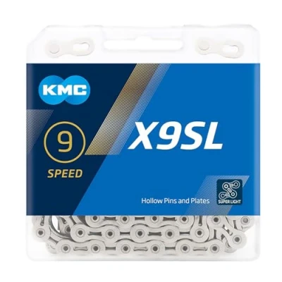 Afbeelding van KMC X9SL Kettingslot 9 speed, zilver Uitvoering 114 schakels