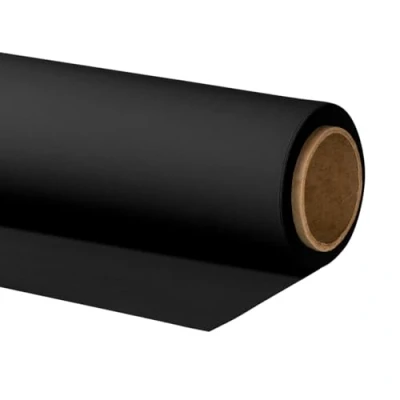 Afbeelding van Walimex pro Kartonnen achtergrond 1,35 x 10 m Zwart als voor professioneel gebruik in fotostudio Ideaal productfotografie Zonder