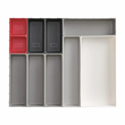 Afbeelding van Lade organizer Joseph Duo Drawer Organiser Set Grijs (10 delig)