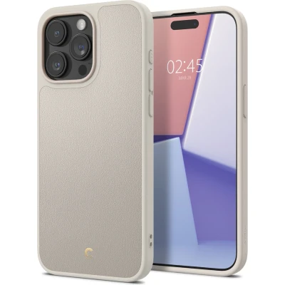Afbeelding van Spigen Cyrill Kajuk iPhone 15 Pro Hoesje MagSafe Back Cover Cream