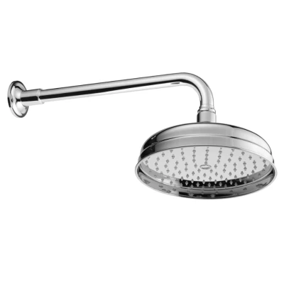 Afbeelding van PB nostalgische Hoofddouche 20cm met antikalk en douche arm Brons