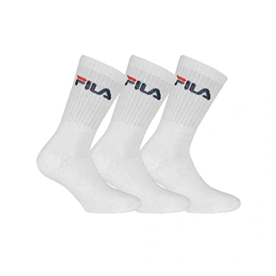 Afbeelding van FILA 3 paar uniseks sokken F9505, Wit