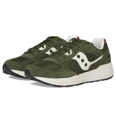 Afbeelding van Saucony Eclipse Unisex Sneakers laag, Maat: 45, Green/off white Leer en textiel