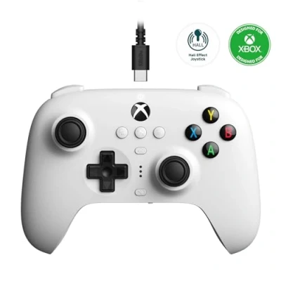 Afbeelding van 8BitDo Ultimate Wired Controller for Xbox Hall Ed/White