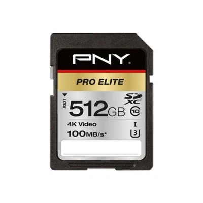 Image de PNY PRO Elite Carte mémoire flash 512 Go UHS I U3 / Class10 SDXC
