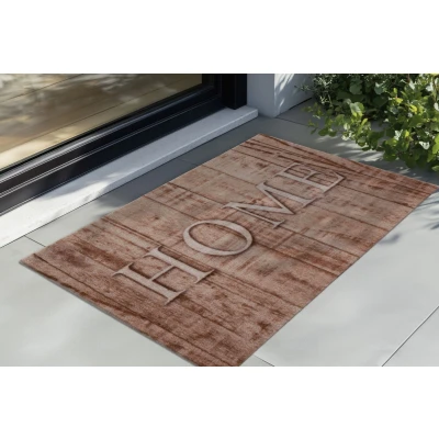 Afbeelding van Wasbare Deurmat Binnen Home Anti slip &amp; Absorberend, Voor Hal of Entree Beige 40x60 cm Rechthoek Polyamide Tapijtenloods