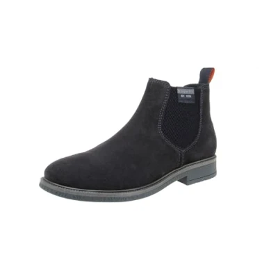 Afbeelding van bugatti Ladano Korte laarzen, Heren, Maat: 45, Dark blue Veloursleer
