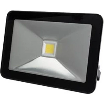 Afbeelding van LED bouwlamp Perel (10W, 750lm, 4000K, Zwart)