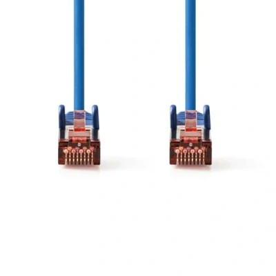 Afbeelding van Nedis CAT6 Netwerkkabel RJ45 Male S/FTP 10.0 m Rond LSZH Blauw Label