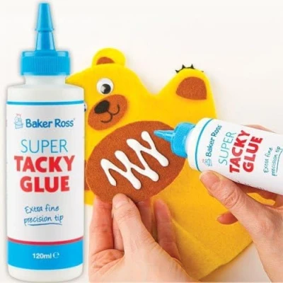 Afbeelding van Baker Ross Super transparante lijm (fles van 120 ml) wasbare lijm, ideaal voor knutselbenodigdheden kinderen