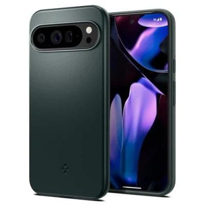 Afbeelding van Spigen Thin Fit Hoesje Geschikt voor Google Pixel 9 Pro XL Back Cover Groen