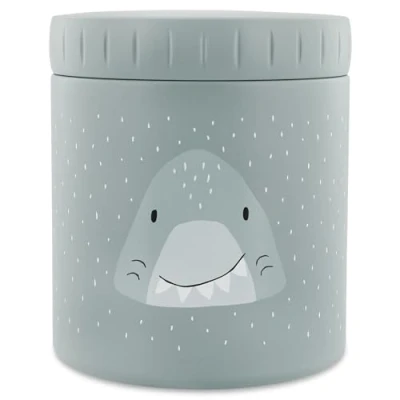 Image de Trixie Boîte à Repas Isotherme en Acier Inoxydable 500ml Récipient Alimentaire pour Déjeuner/Goûter (Mr. Shark (Requin))