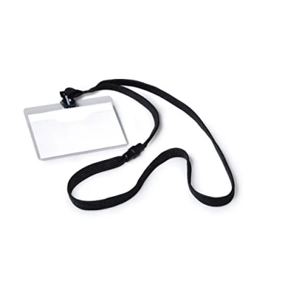 Afbeelding van Durable badge met textielband zwart, 10 stuks
