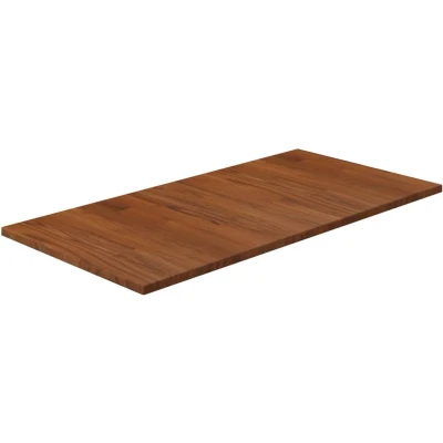 Afbeelding van Wastafelblad 80x40x1,5 cm behandeld massief hout donkerbruin