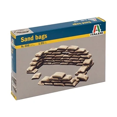Afbeelding van 1:35 Italeri 406 Sandbags Plastic Modelbouwpakket
