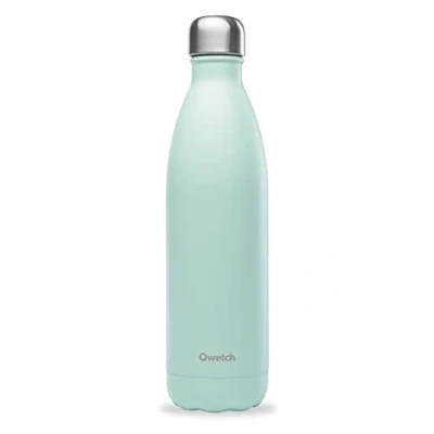 Afbeelding van Qwetch thermosfles pastelgroen 750 ml 24 uur koud en 12 warm Waterdicht, BPA vrij herbruikbaar Roestvrijstalen