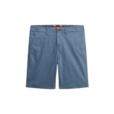 Afbeelding van Superdry Officer Shorts, Heren, Maat: 32, Washed blue