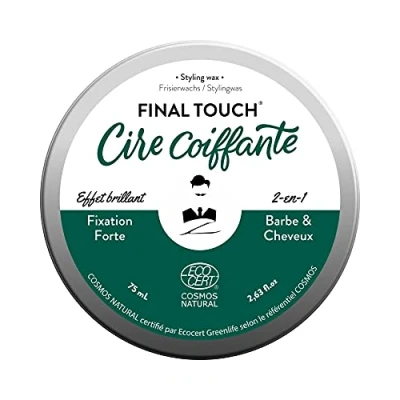Afbeelding van Mr Barber Haar en baardwax 2 in 1 voor heren styling &amp; verzorgend sterke fixatie, glanseffect natuurlijke, Franse veganistische crème Ecocert/Cosmos natuurlijk gecertificeerd