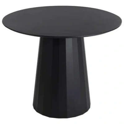 Afbeelding van Beliani PLATO Ronde eettafel Zwart 100 cm MDF