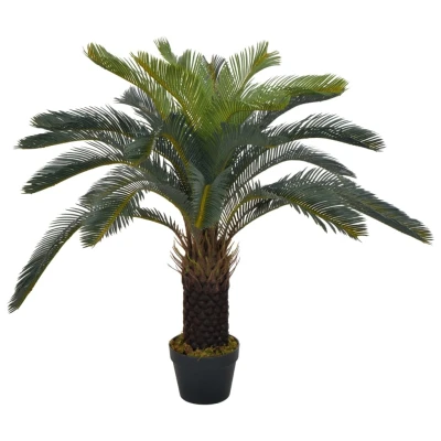 Afbeelding van Kunstplant met pot cycaspalm 90 cm groen