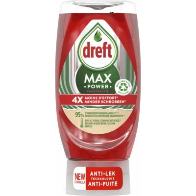Afbeelding van Dreft Max Power Afwasmiddel Pomegranate 370 ml